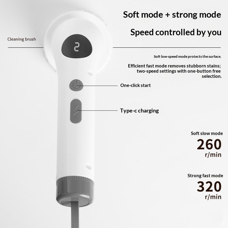 Multi-Functional Electric Household Cleaning Brush
